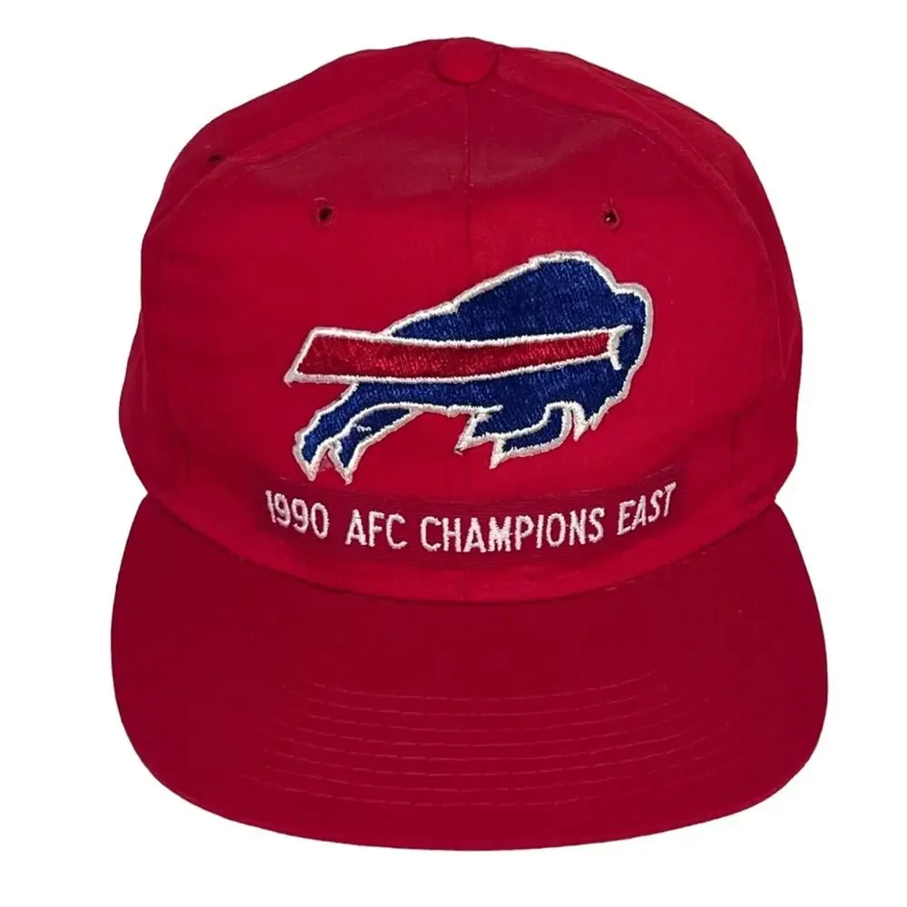 New Era Buffalo Bills 1990 AFC Champions East Vintage Adjustable Snapback EUC
